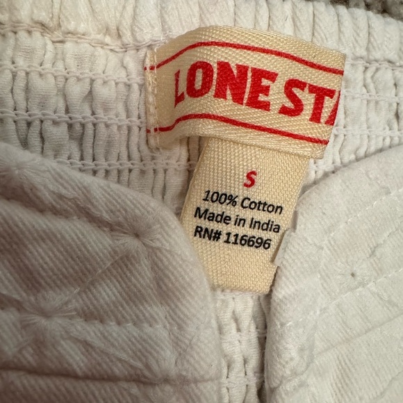 Lone Star Pride Apparel White Textured Crop Top 100% Cotton - Picture 4 of 4